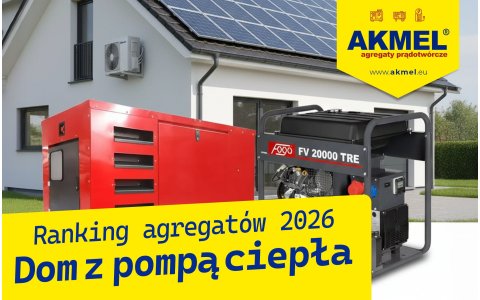  Ranking agregatów prądotwórczych 2026: Zasilanie domów z pompą ciepła i fotowoltaiką