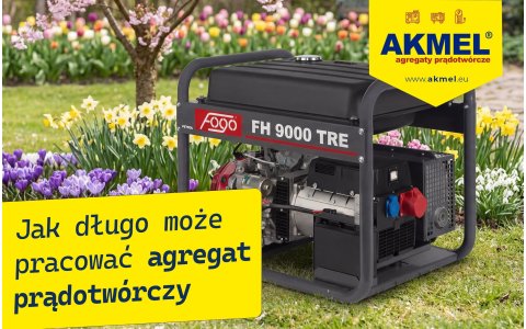  Jak długo może pracować agregat prądotwórczy