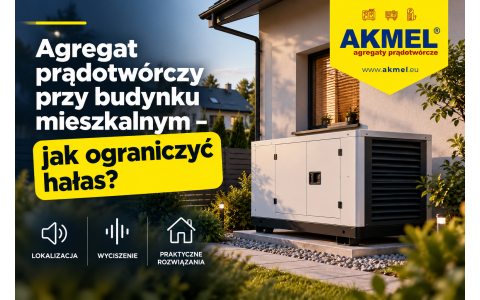 Agregat prądotwórczy przy budynku mieszkalnym – jak ograniczyć hałas?