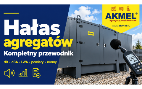 Hałas agregatów prądotwórczych – kompletny przewodnik: dB, dBA, LWA, pomiary, normy i przepisy