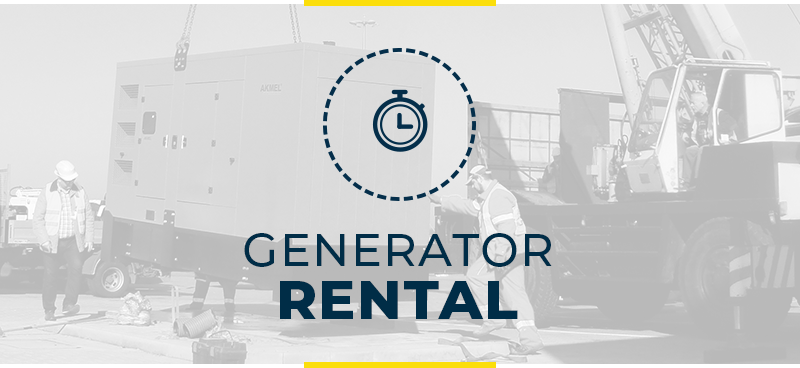 Rental of power generators